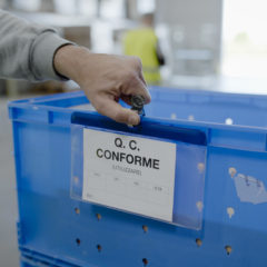 busta con pinza di fissaggio